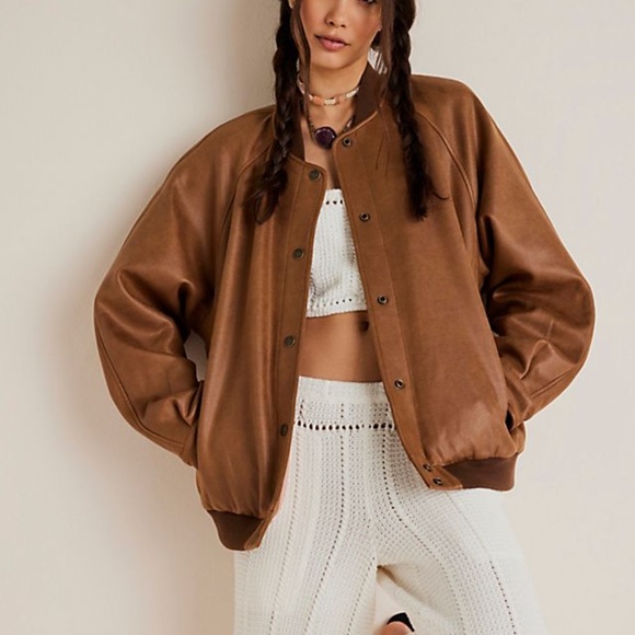 We The Free Jackets & Blazers - We The Free - Wild Rose Vegan Suede Bomber Jacket
